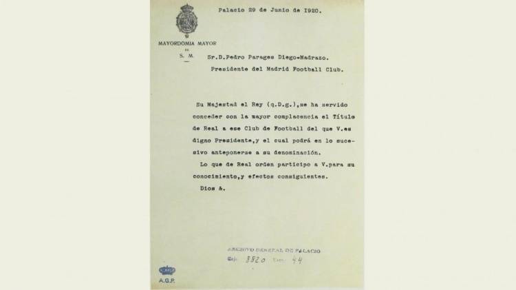 皇家马德里被授予皇家称号105周年,俱乐部官网发文纪念